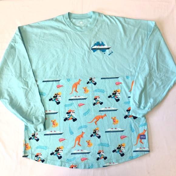Disney Cruise Line Spirit Jersey Blue Mickey Minnie Mouse Australia Adult - NEW - Picture 2 of 4